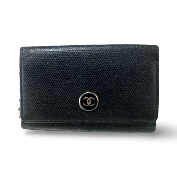 Chanel Coco Button Card/ 6-Ring Key Case in black Caviar leather Mens/Womens - Picture 13 of 13
